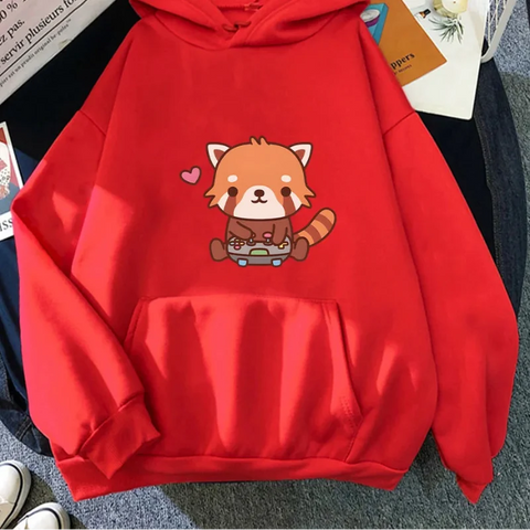 Kawaii Red Panda Gamer Hoodie