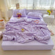 Cool Seersucker Summer Quilt Duvet Cover Set