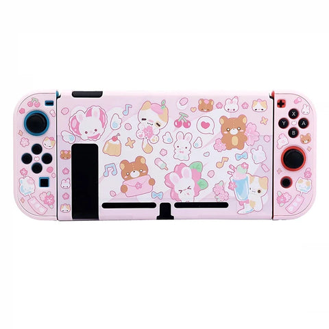 Kawaii Bunnies and Bears Switch Case NS/OLED/NS2