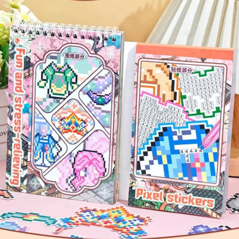ZIYI Dress Up Pixel Art Stickers