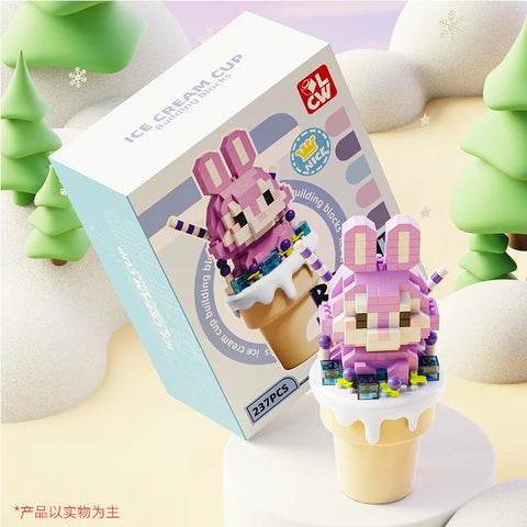 Kawaii Ice Cream Animals Building Blocks