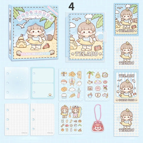 Kawaii Girl Summer Seaside Notebooks