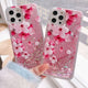 Sakura Liquid Glitter iPhone Case