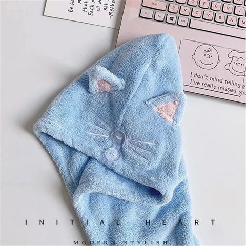 Kawaii Cat Ears Hair Towel
