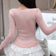 Pink and White Sweet Coquette Top