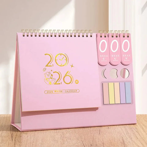 2026 Desktop Calendar With Sticky Notes