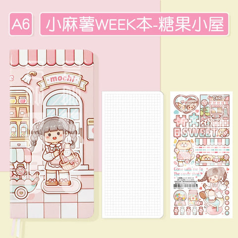 Cute Grid Paper Notebook