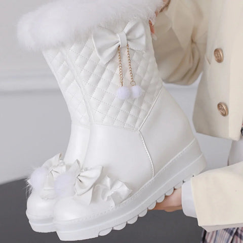 Cute Furry Winter Snow Boots