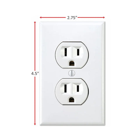 Fake Power Outlet Stickers (3 Pack) | Prank Wall Decals for Office and Home