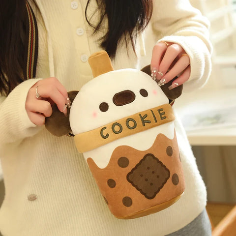 Surprise Puppy Drink Plushie Bag