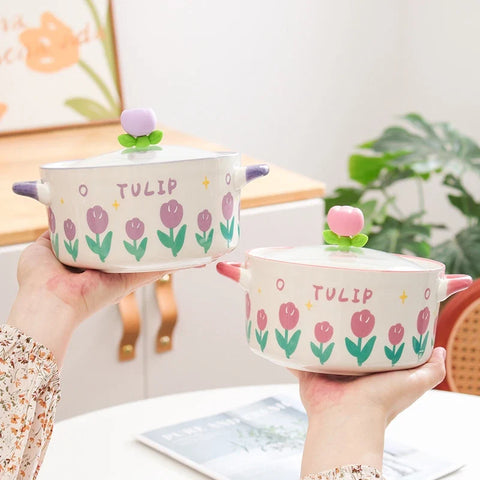Kawaii Flower Ramen Bowl