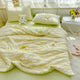 Cool Seersucker Summer Quilt Duvet Cover Set