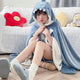 Shark Blanket Hoodie Cloak