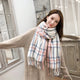 Pink Plaid Scarves