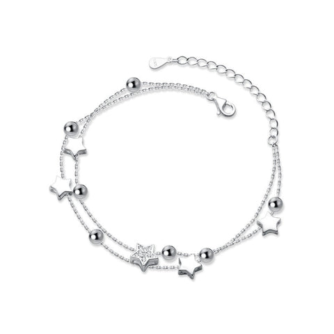925 Sterling Silver Star Bracelet