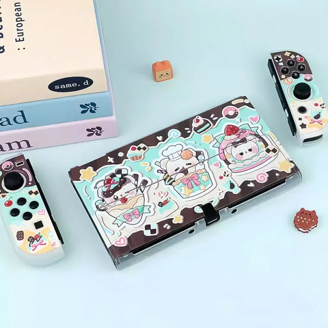 Kawaii Bears Bakery Switch Case OLED/NS2