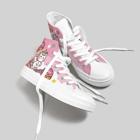 Kawaii Pink Unicorn Sneakers