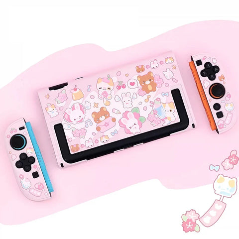 Kawaii Bunnies and Bears Switch Case NS/OLED/NS2
