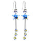 Crystal Star Dangling Earrings