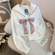 Soft Cropped Sailor Cardigan