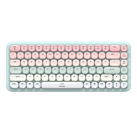Pastel Pink & Green Wireless Keyboard