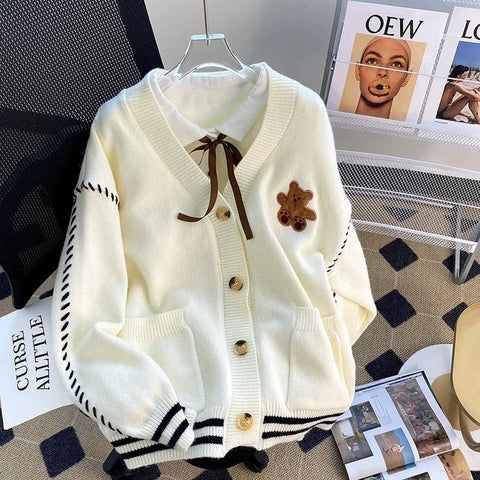 Sweet Teddy Bear Cardigan
