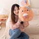 Strawberry Cow & Popcorn Cat Plushies