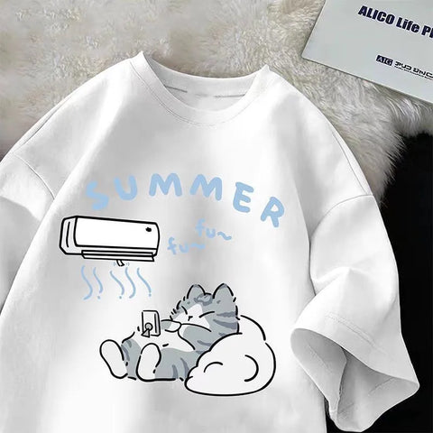 Kawaii Cool Cutie Cat T Shirt