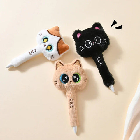 Plush Cat Gel Pens
