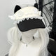 Kawaii Confused Kitty Summer Visor