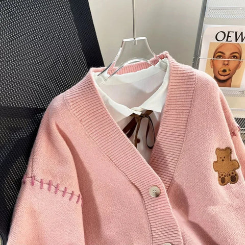 Sweet Teddy Bear Cardigan