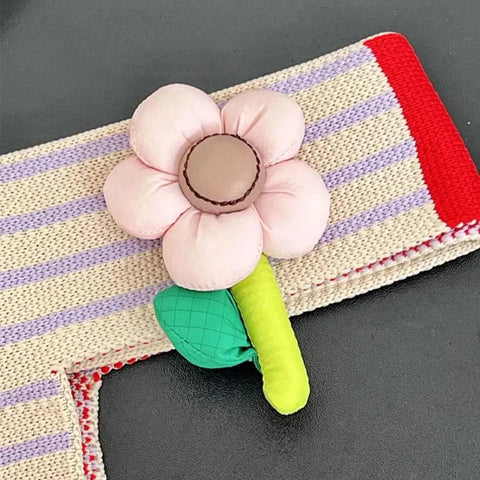 Kawaii Flower Knot Beach Bag