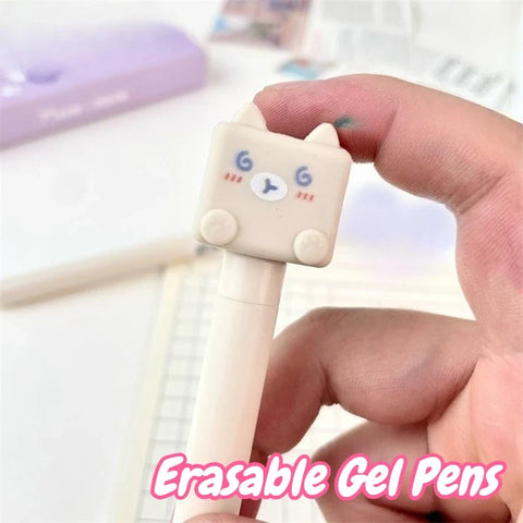 Kawaii Cat Erasable Gel Pens