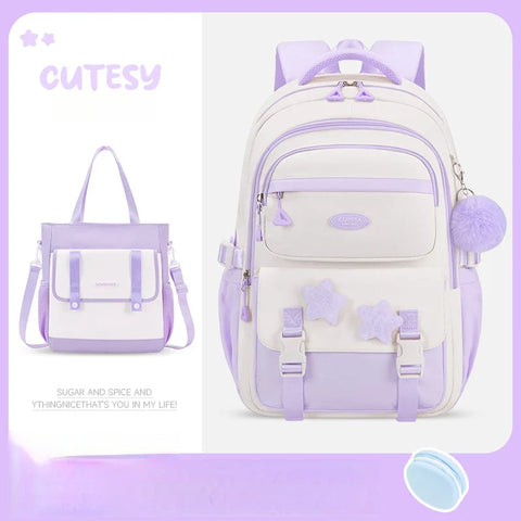 Kawaii Pastel Cutesy Backpack Set