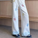 Kawaii Bear Embroidered Drawstring Pants