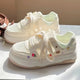 Kawaii Tulips and Bear Mesh Sneakers