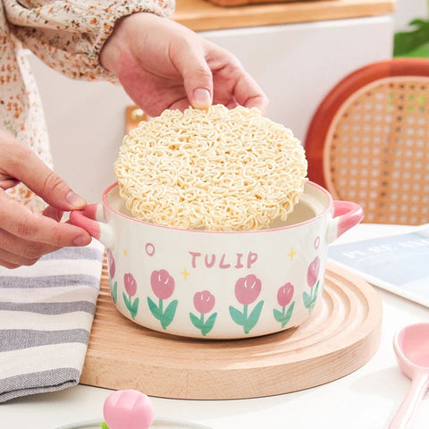 Kawaii Flower Ramen Bowl