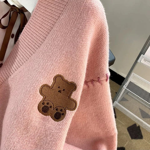 Sweet Teddy Bear Cardigan