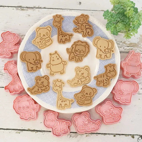 Kawaii Cookie Cutters 3D 8 Pcs