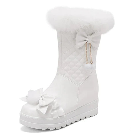 Cute Furry Winter Snow Boots