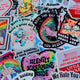Mystery Unhinged Cute Sticker Pack – Funny Glitter Aesthetic Vinyl Stickers with Sass and Chaos for Laptops, and Water Bottles