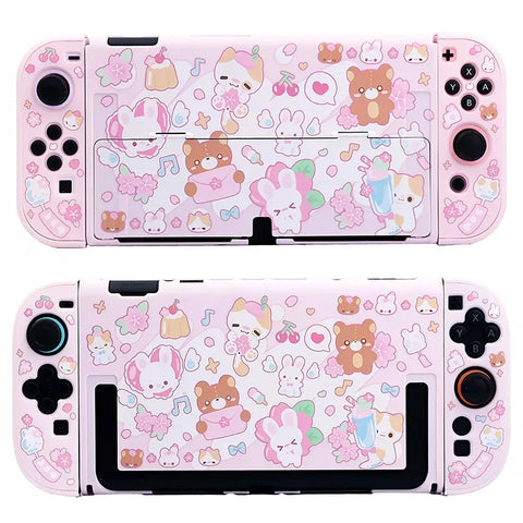 Kawaii Bunnies and Bears Switch Case NS/OLED/NS2