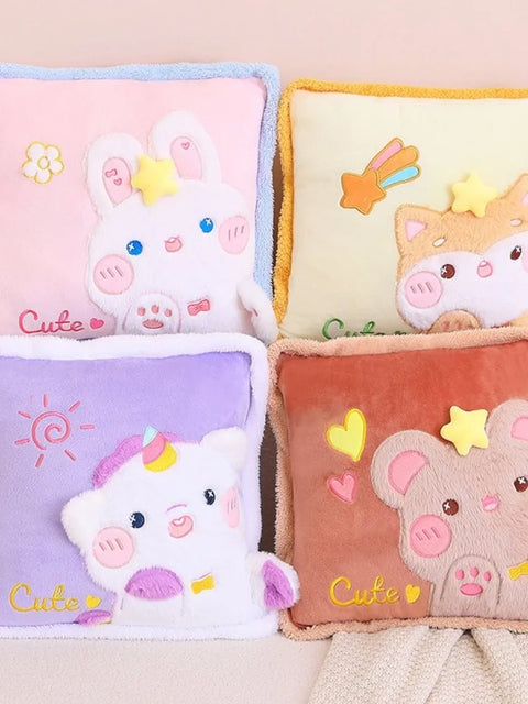 Kawaii Pillow + Blanket Combo