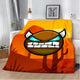 Geometry Dash Blanket – Soft Cozy Printed Throw Blanket for Gaming Room Decor