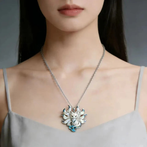 Kawaii Kitsune Detailed Necklace
