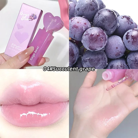 GEGE BEAR Love Heart Jelly Lip Glaze