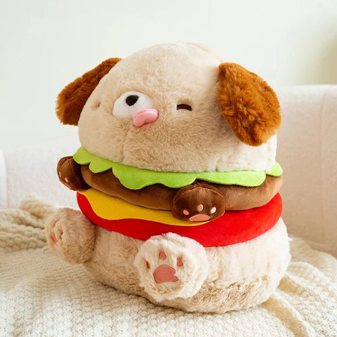 Hamburger Puppy Plushie