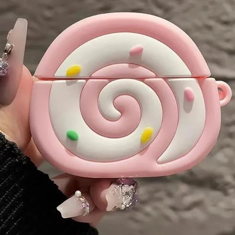 Strawberry Swiss Roll AirPods Case
