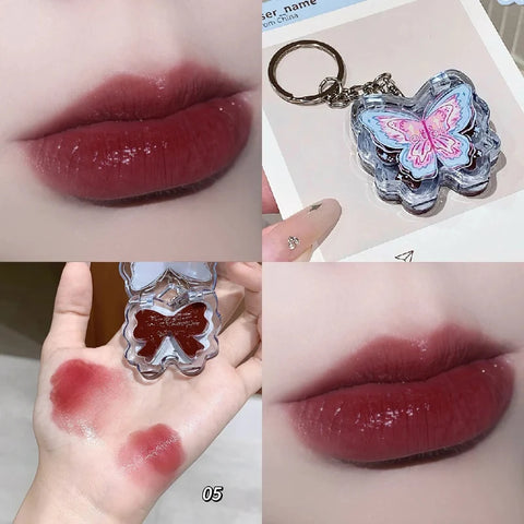 Butterfly Lip Gloss Keychain