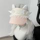 Kawaii Confused Kitty Summer Visor